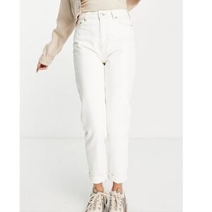 NEW Topshop Mom Jeans White